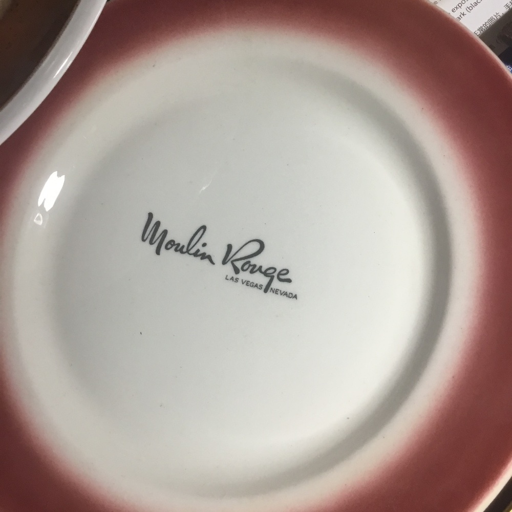 RARE Moulin Rouge Las Vegas Nevada Dinner Plate
